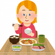 Girl Eating Food PNG Clipart