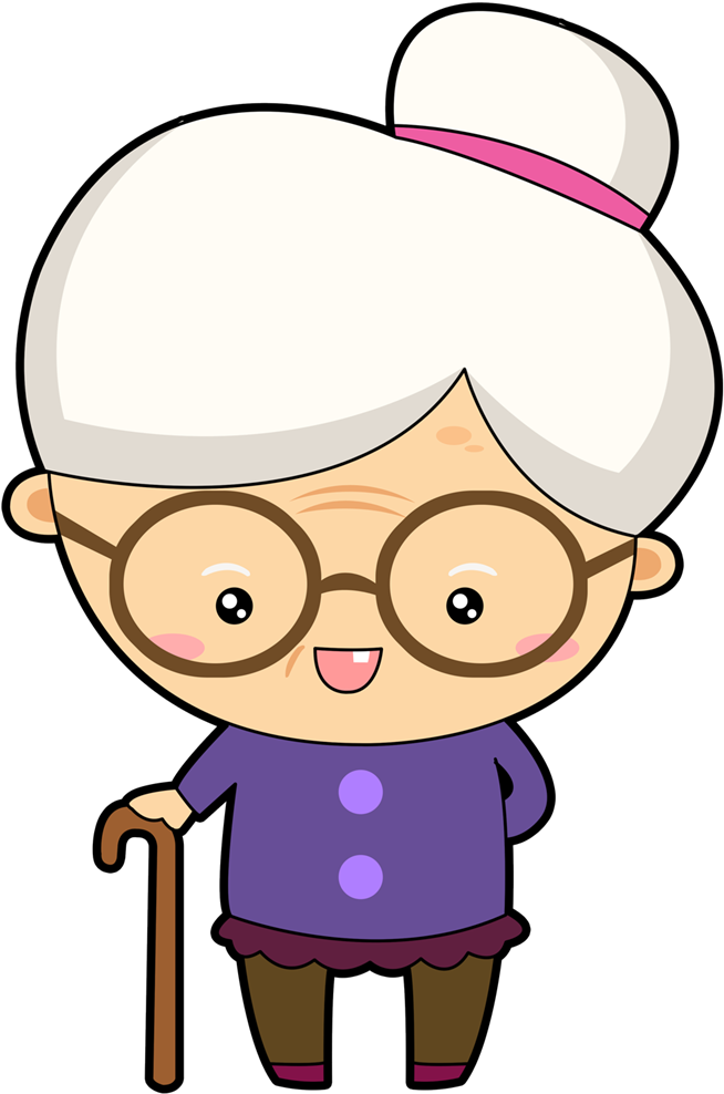 Grandma Happy PNG Clipart