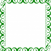 Yeşil Çerçeve PNG Kesim