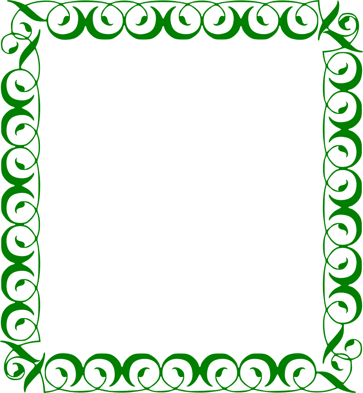 Green Frame PNG Cutout