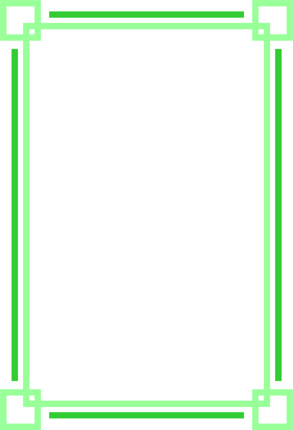 Green Frame PNG Photo