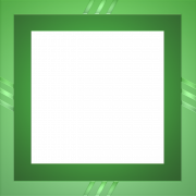 Cadre vert transparent