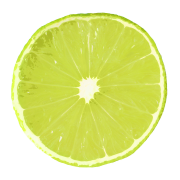 قطع الليمون الأخضر لايم