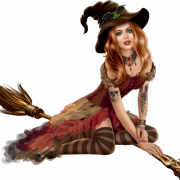 Halloween Witch PNG Image