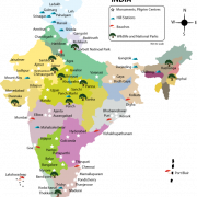 Ang mapa ng India walang background