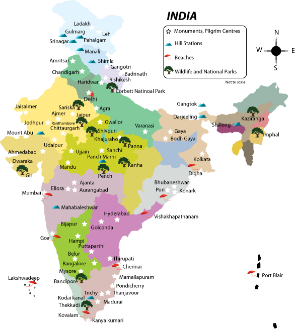 India Map No Background