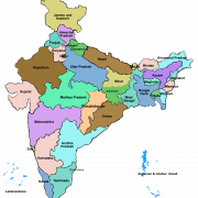 Индийская карта PNG фоновая