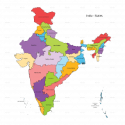 India Karte PNG Clipart