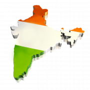 Индия карта PNG -файл
