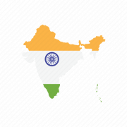 Índia mapa png hd imagem