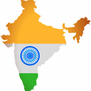 India kaart PNG -afbeelding
