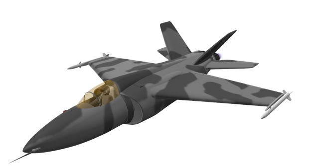 Jet Fighter PNG Cutout
