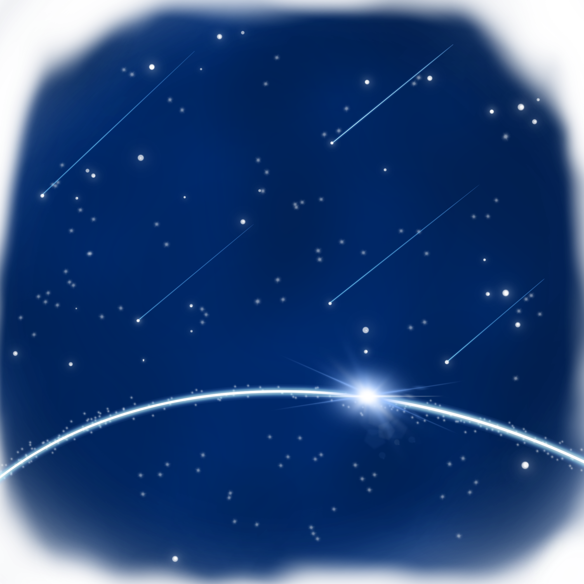 Meteor Comet No Background