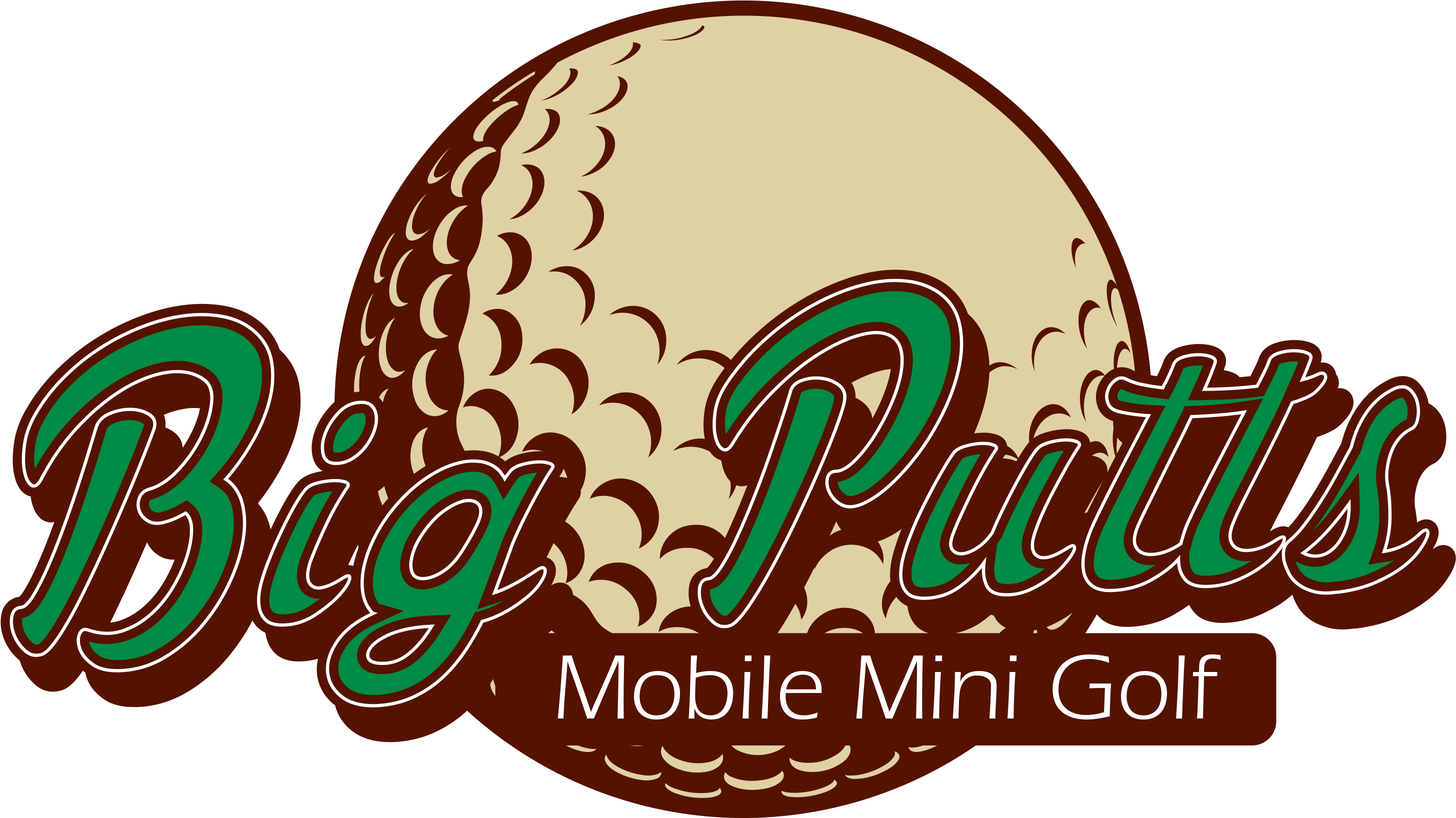 Logotipo de mini golf PNG recorte