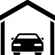 Moderne garage transparant