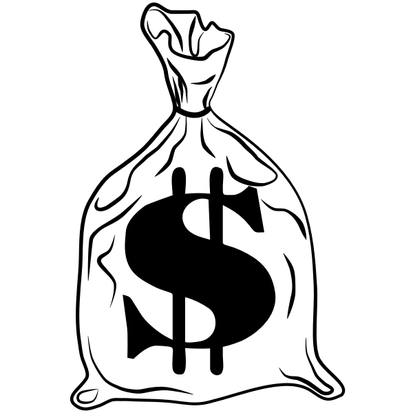 Money Bag Vector PNG Free Image