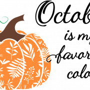 October Month PNG Pic