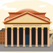 Pantheon Architecture PNG file
