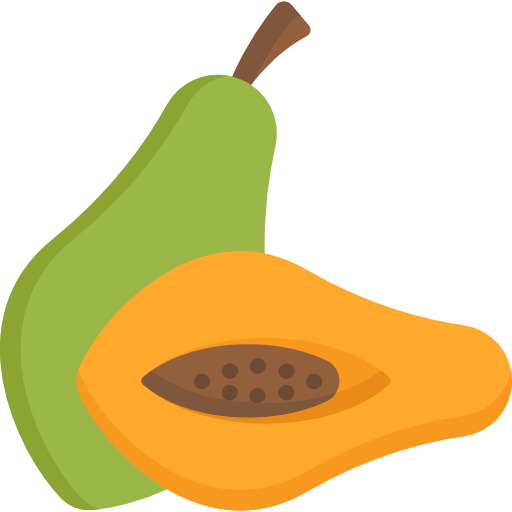 Papaya frutto png foto
