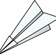 Papiervliegtuig vlieg