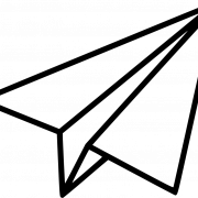 Paper Plane Fly PNG Cutout
