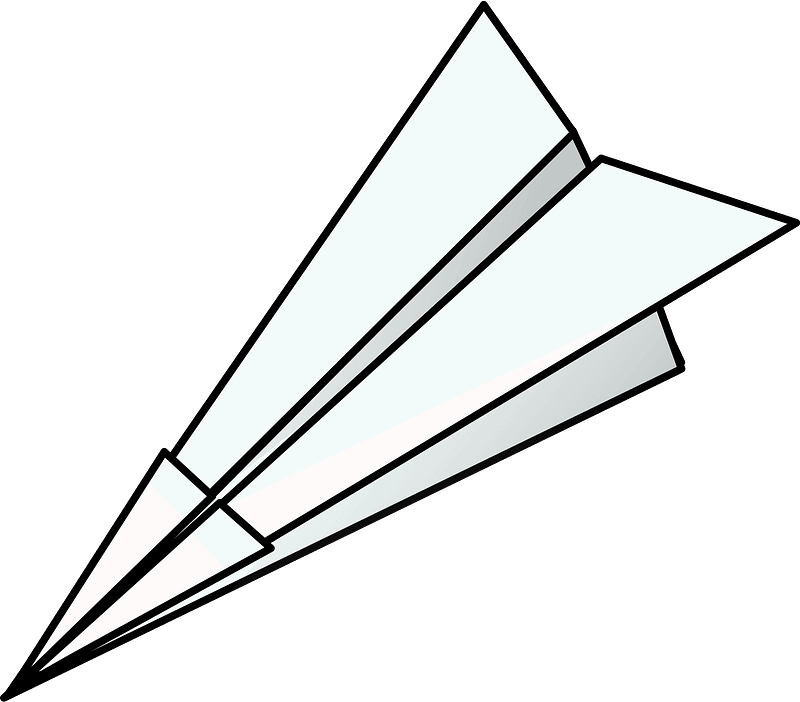 Papiervliegtuig vlieg