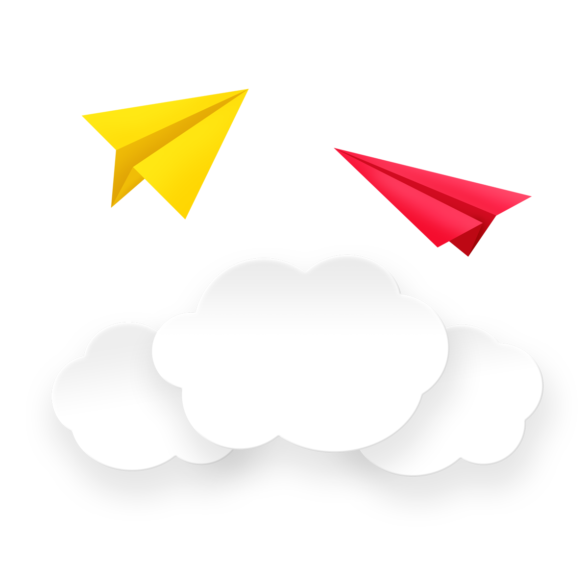 Paper Plane Origami PNG Cutout