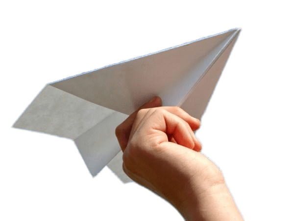 Paper Plane Origami PNG File
