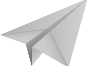 Paper Plane Origami PNG HD Image