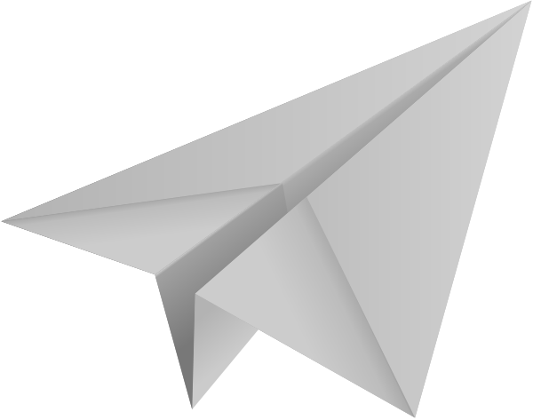 Paper Plane Origami PNG HD Image