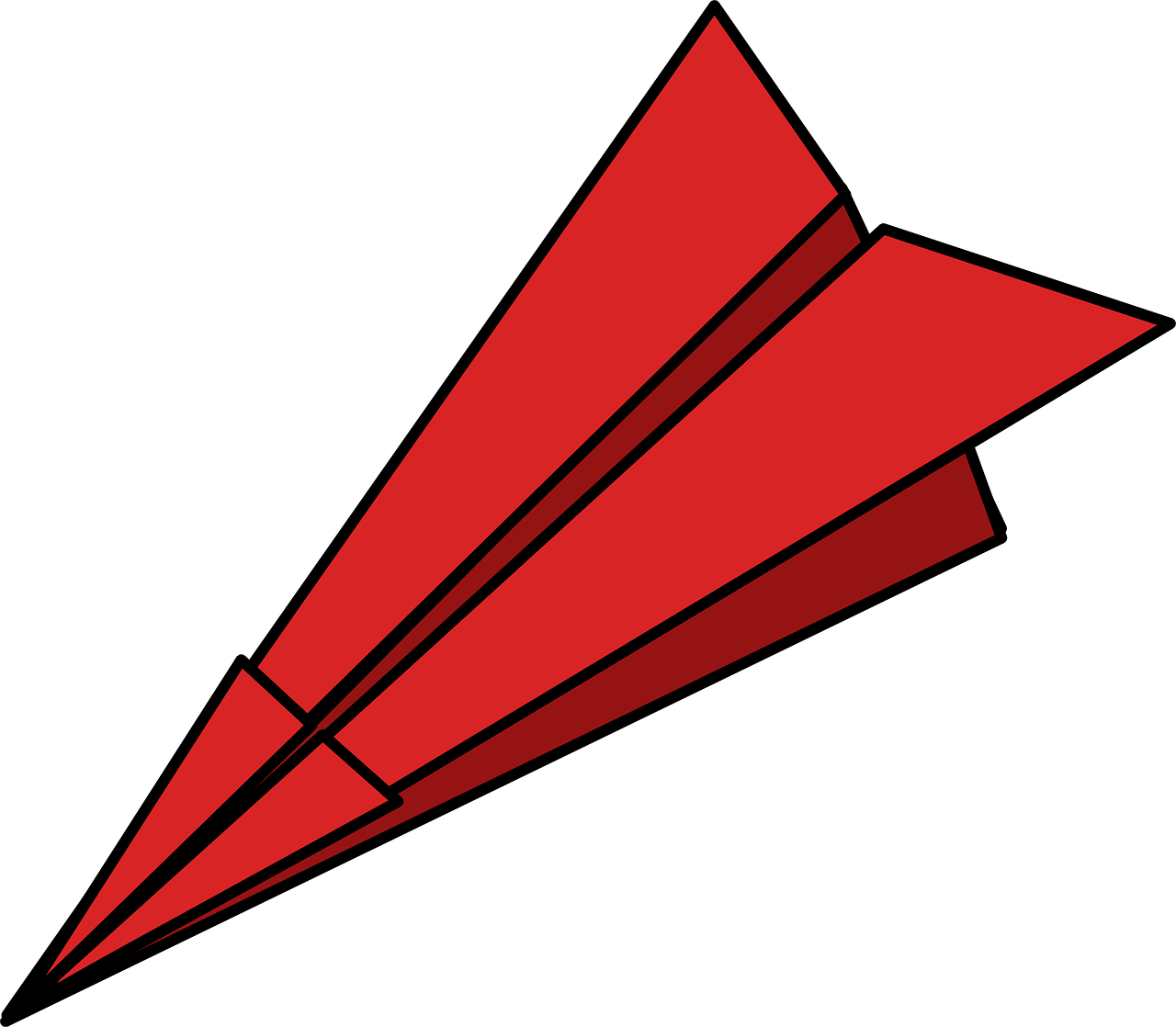 Paper Plane Origami PNG Image