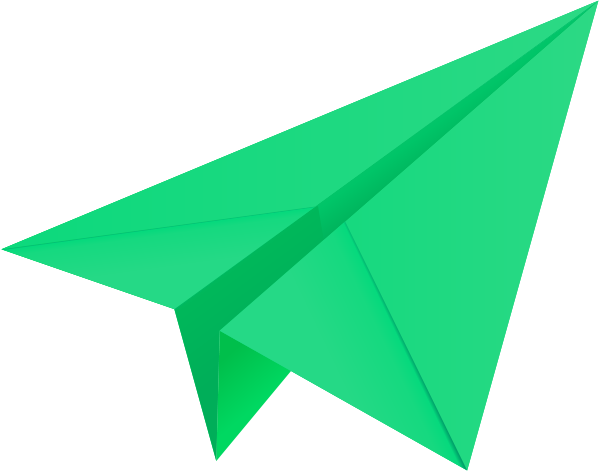 Paper Plane Origami Transparent