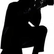 Photographer Silhouette PNG cutout
