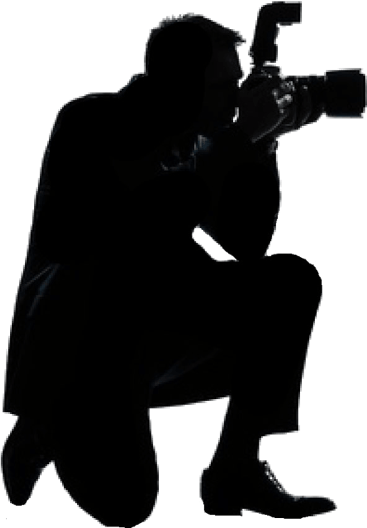 Photographer Silhouette PNG Cutout