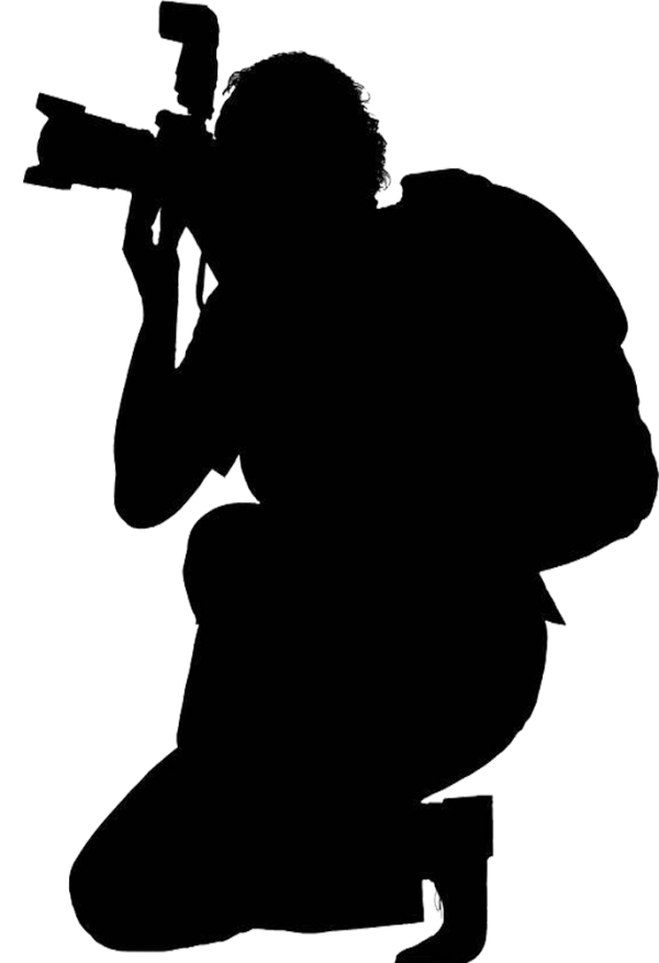 Photographe silhouette png photo