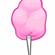 Pink Cotton Candy PNG Image