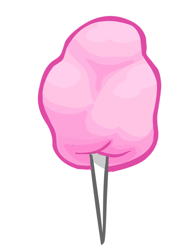 Pink Cotton Candy PNG Image