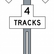 Railroad Tracks Vector PNG Photos