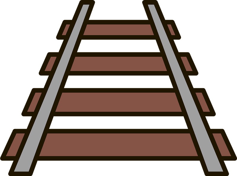 Railroad Tracks Vector Transparent