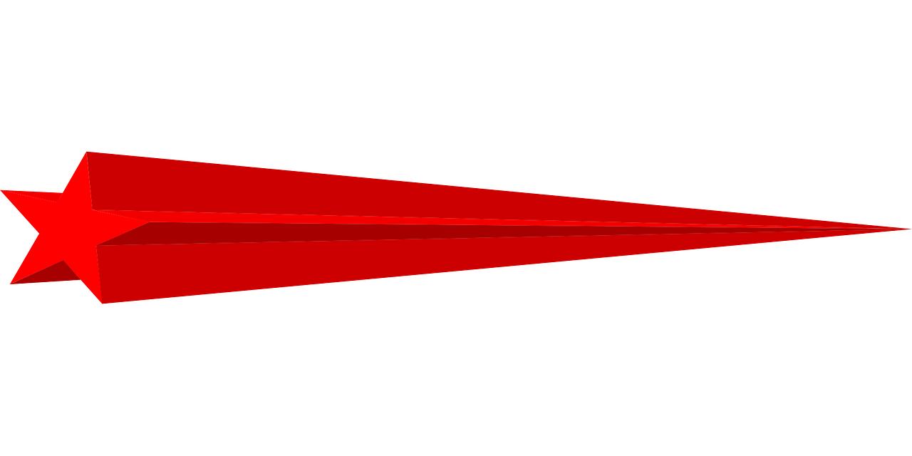 Red Star Shape PNG Picture
