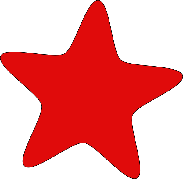 Red Star Shape