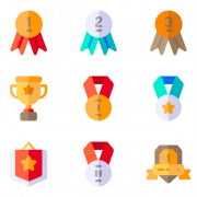 Reward Icon Set PNG File