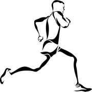 Running Silhouette PNG Background
