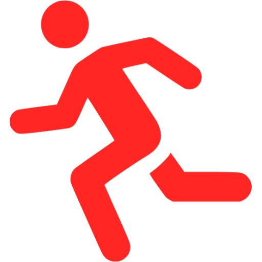 Running Silhouette PNG Photo