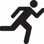 Running Silhouette PNG Picture