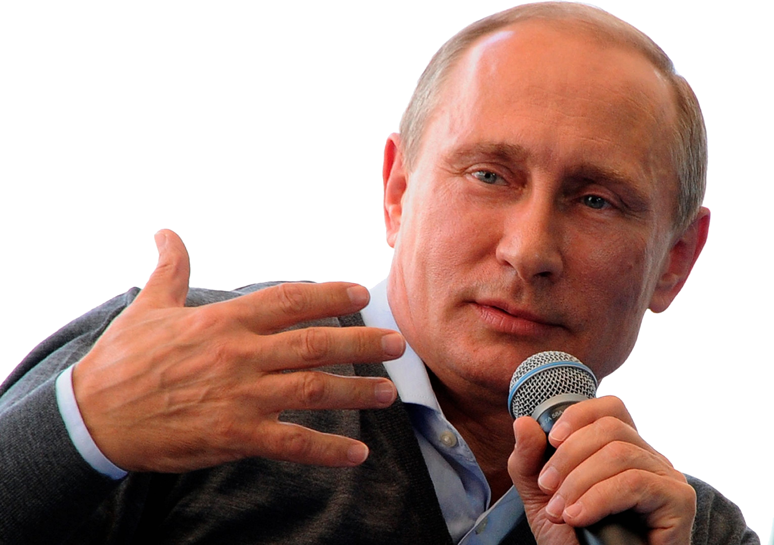 Russian President Vladimir Putin Transparent