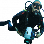 Scuba Diver PNG kostenloses Bild