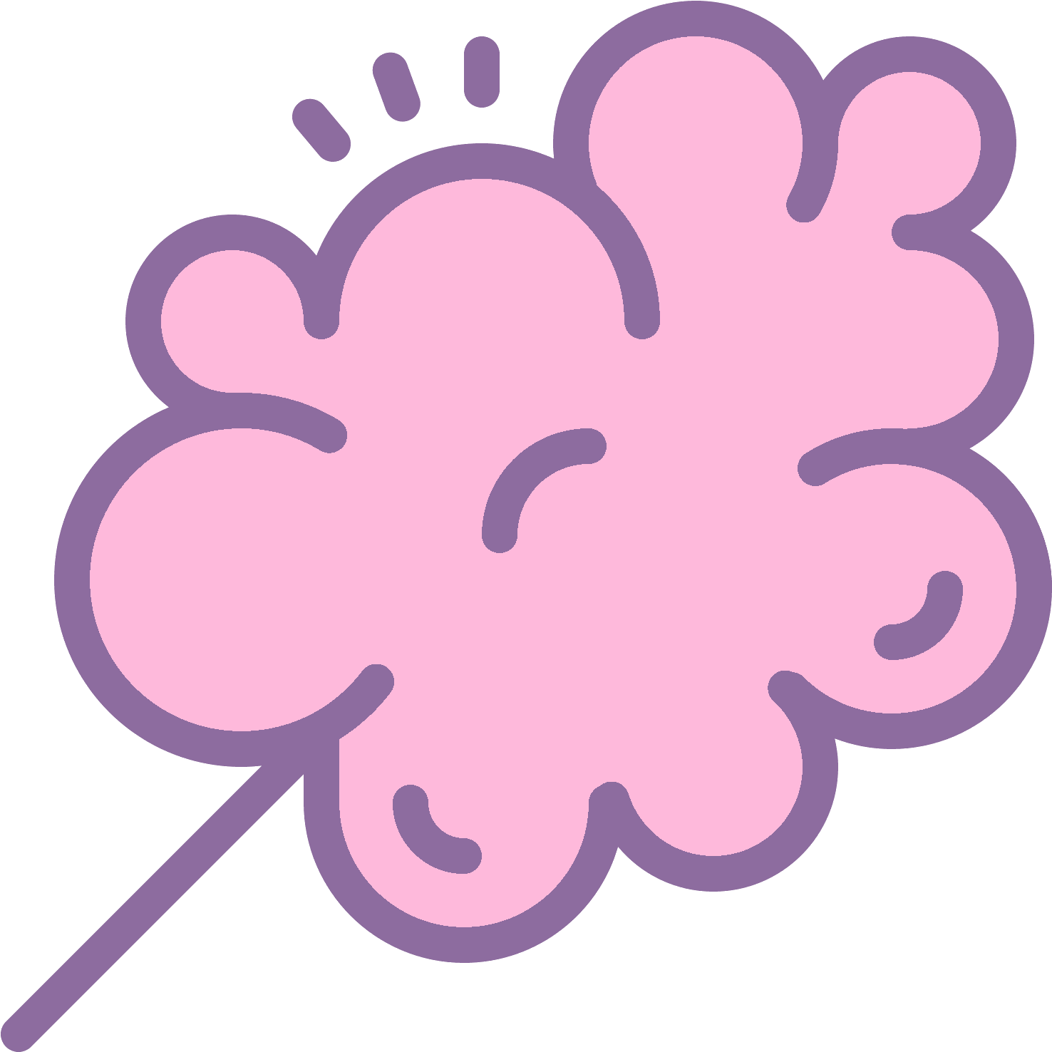 Sugar Cotton Candy PNG File