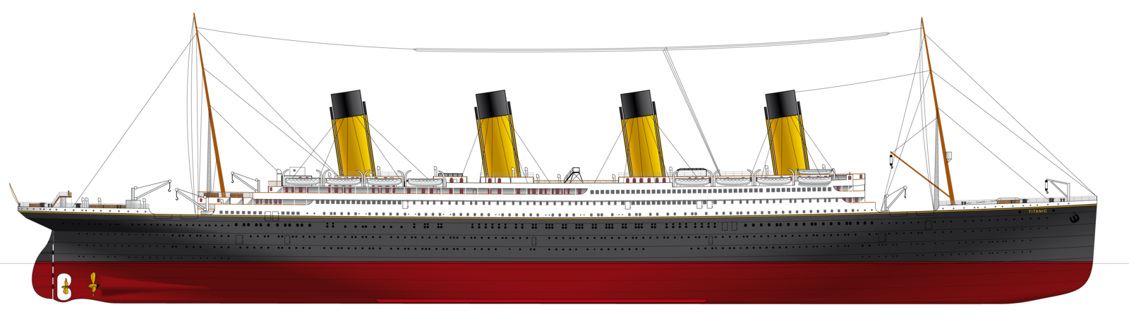 Titanic PNG CUPTOUT.