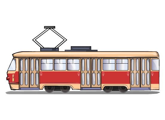 Tram Transport PNG Clipart